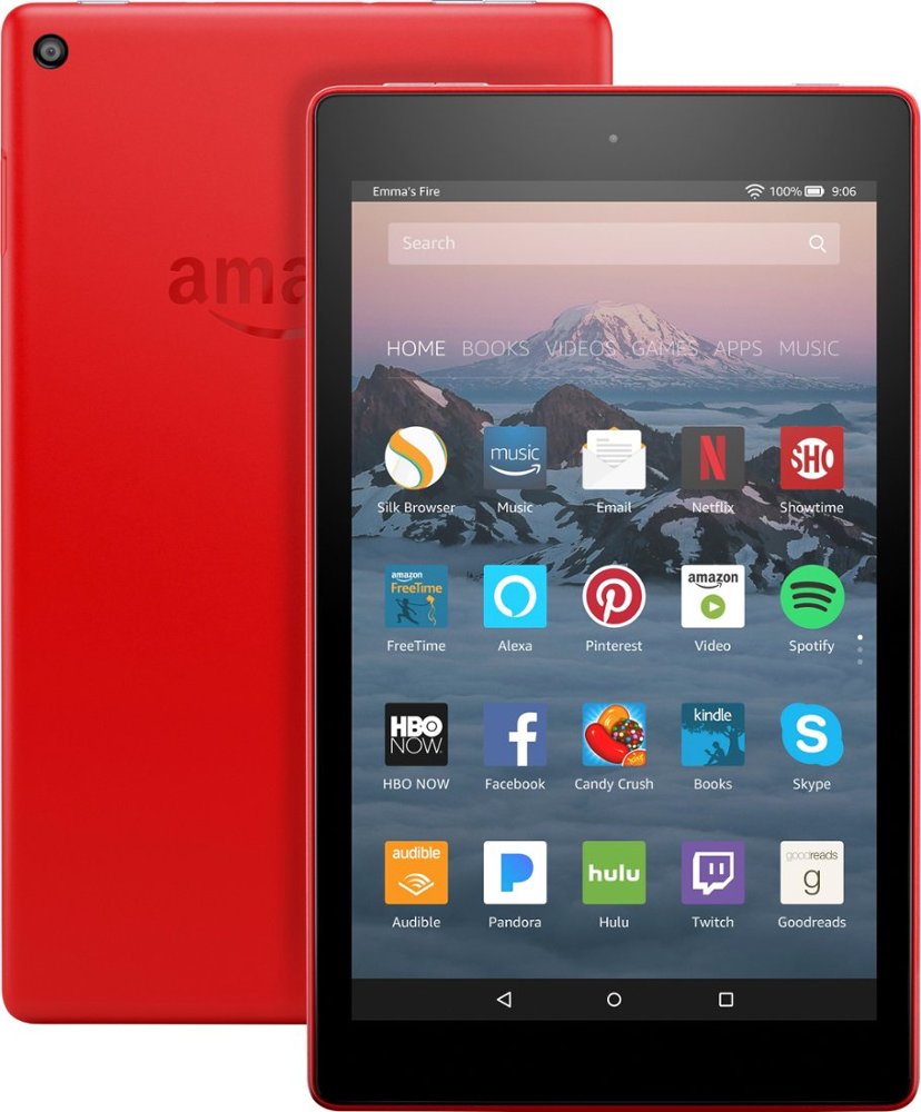 Amazon Fire HD Kindle 8 Inch Display, Red