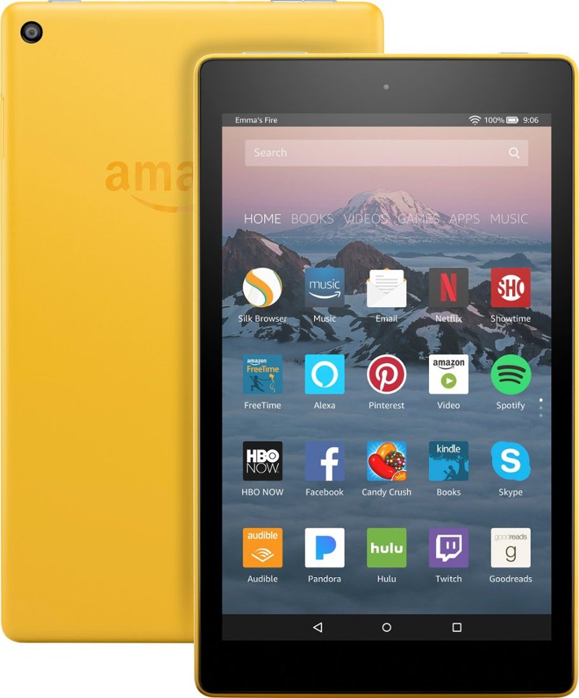Amazon Fire HD Kindle 8 Inch Display, Yellow